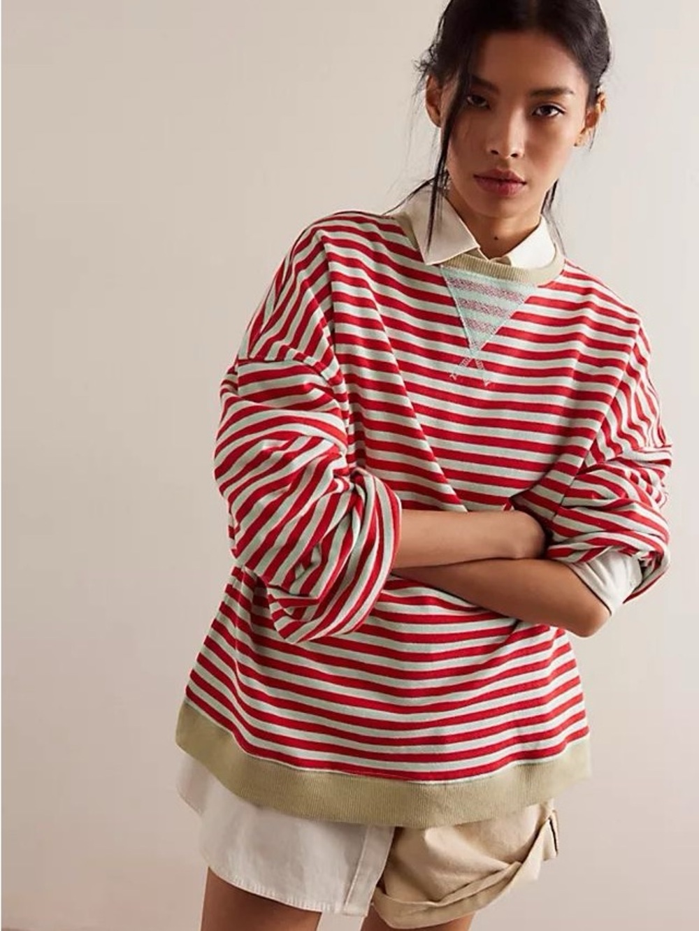 Free people striped pullover